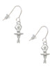 3-D Ballerina French Earrings