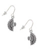 Fan with AB Crystal French Earrings