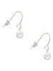 Crystal Clear Channel Drop French Earrings