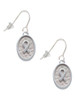 Awareness Ribbon - Oval Seal French Earrings