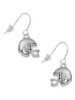 Football Helmet - 2 Sided French Earrings