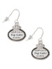 Keep Calm Big Sister is Here French Earrings