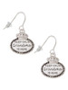 Keep Calm Grandma is Here French Earrings