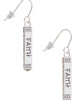 Believe Faith Prayer Hope Bar French Earrings