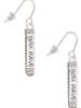 Live the Life You Have Imagined Bar French Earrings
