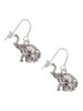 Elephant with Baby French Earrings