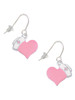 Pink Heart with Nurse Hat French Earrings