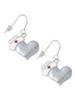 Nurse's Prayer Heart - Healing Hand French Earrings