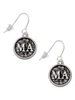 Medical Assistant Caduceus Seal - MA French Earrings