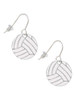 3/4'' Enamel Volleyball French Earrings