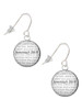 Domed Jeremiah 29:11 French Earrings