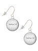 Domed Joshua 1:9 French Earrings