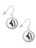 Domed Hip Hop Handstand Dance French Earrings