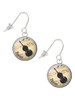 Domed Music - Bass French Earrings