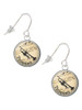 Domed Music - Trumpet French Earrings