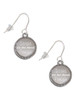 Stainless Steel Disc Sisters are Best Friends Forever French Earrings