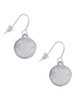 Stainless Steel Disc Stronger Braver Smarter French Earrings
