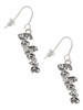 Script ''Believe'' with Clear Crystals French Earrings