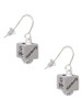 Chinese Symbol Harmony Square Spinner French Earrings