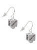 Chinese Symbol Happiness Square Spinner French Earrings