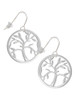 Tree of Life in Circle French Earrings