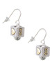 Two Tone Love You Square Spinner French Earrings