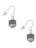 Silver Tone Celtic Knot Band Spinner French Earrings
