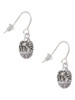 Fancy Geometric Pattern Spinner French Earrings
