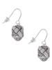 Antiqued Woven Rope Spinner French Earrings