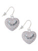 Little Sister on AB Crystal Heart French Earrings