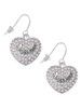 Nurses Rock on AB Crystal Heart French Earrings