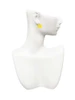 Acrylic 3/4" Yellow Megaphone Clip On Earrings
