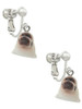 Resin Baby Seal Clip On Earrings