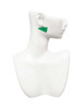 Acrylic 1.25" Green Megaphone Clip On Earrings