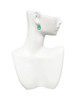 Acrylic Small Paw Green Clip On Earrings