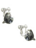 Resin Shark Clip On Earrings