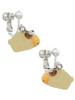 Resin Ram Clip On Earrings