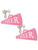 Acrylic 1.25" Pink Cheer Megaphone Clip On Earrings