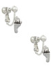 Small Bare Feet Clip On Earrings