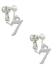 Number - 7 - Clip On Earrings