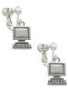 Computer Clip On Earrings
