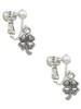 Mini Four Leaf Clover Clip On Earrings