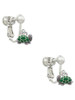 Mini Green Turtle - Side Clip On Earrings