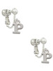 Small Greek Letter - Rho - Clip On Earrings