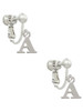 Small Initial - Clip On Earrings