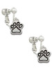 Small Paw Clip On Earrings
