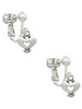 Mini Heart with Cutout Clip On Earrings