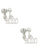 Horizontal Year 2020 Clip On Earrings