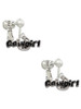 Black Cowgirl Clip On Earrings
