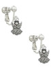 Small Angel Clip On Earrings